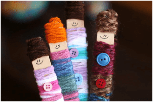 Making Yarn Dolls