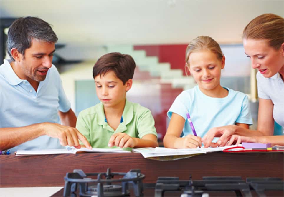 does homework affect family time