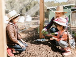 kids planting