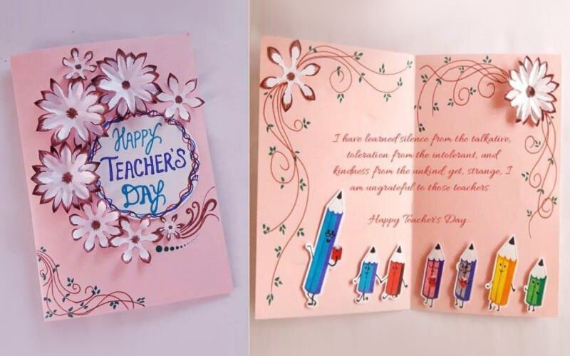 Greeting card ideas for Teachers Day