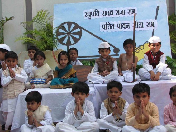 kids as mahatma gandhi