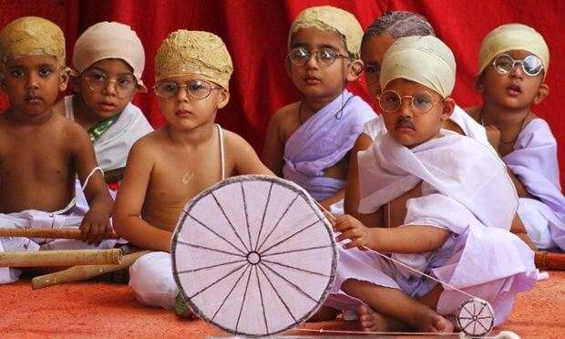 kids as mahatma gandhi