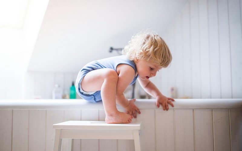 Bathroom Slips and Falls for children