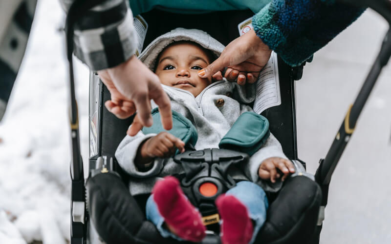 effect of parenting style, a baby in cradle