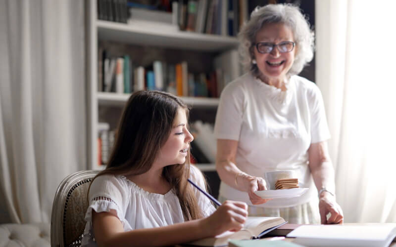 Teenager & Granny - bonding between Grandparents And Teenage Grandchildren